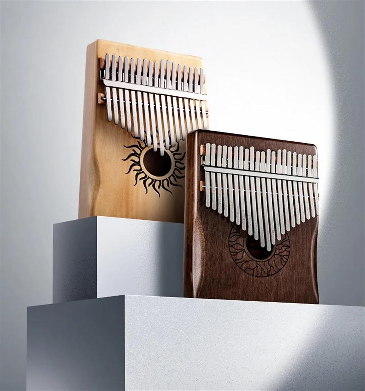 Kalimba Kalimba 21 Klawiszy Profesjonalny Instrument Muzyczny Z Akacji Fortepian Muzyczny Dla Początkujących Mini Instrumenty(Style 4)
