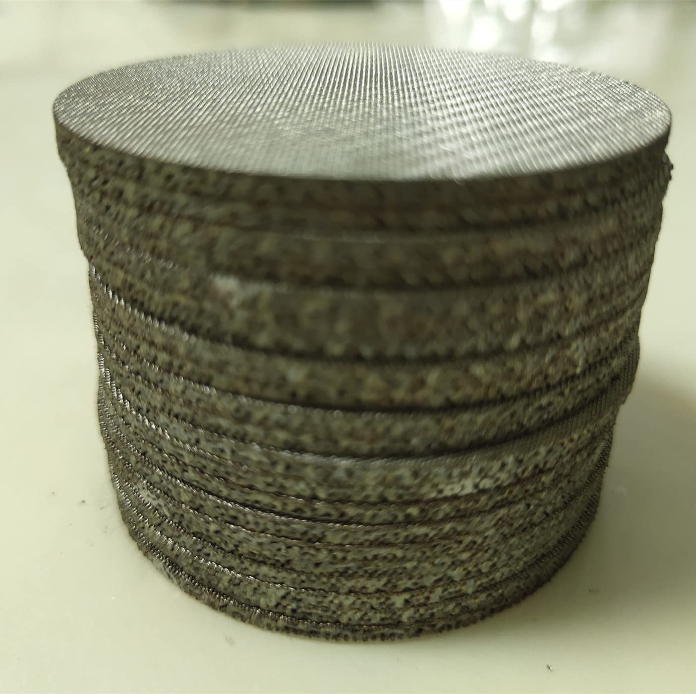 Shangxian 20PCS Coffee Filter Sintered Wire Mesh Multi-layer Screen Professional Coffee Filter 316L Coffee Disc Coffee Filter Screen 100μm (51MM), Silver