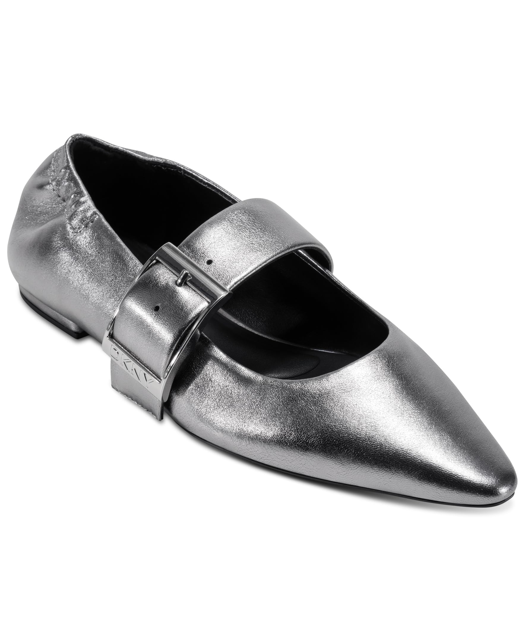 

                                                    DKNY Women's Cormic Ballet Flat with Buckle, Nicke