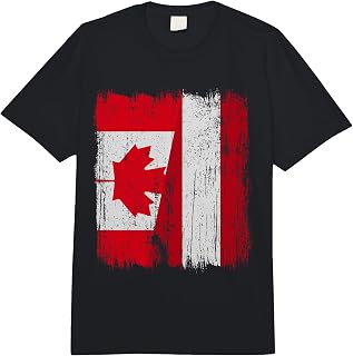 Canada Austria Half Flag Canadian Austrian Heritage Comfort Colors Adult Heavyweight T-Shirt