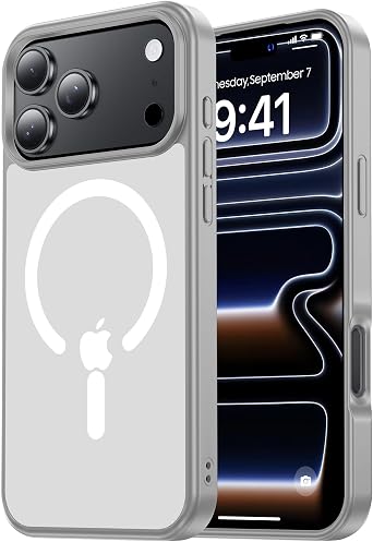 Tigowos for iPhone 18 Pro Max Case/17 Pro Max, Magnetic, Grey