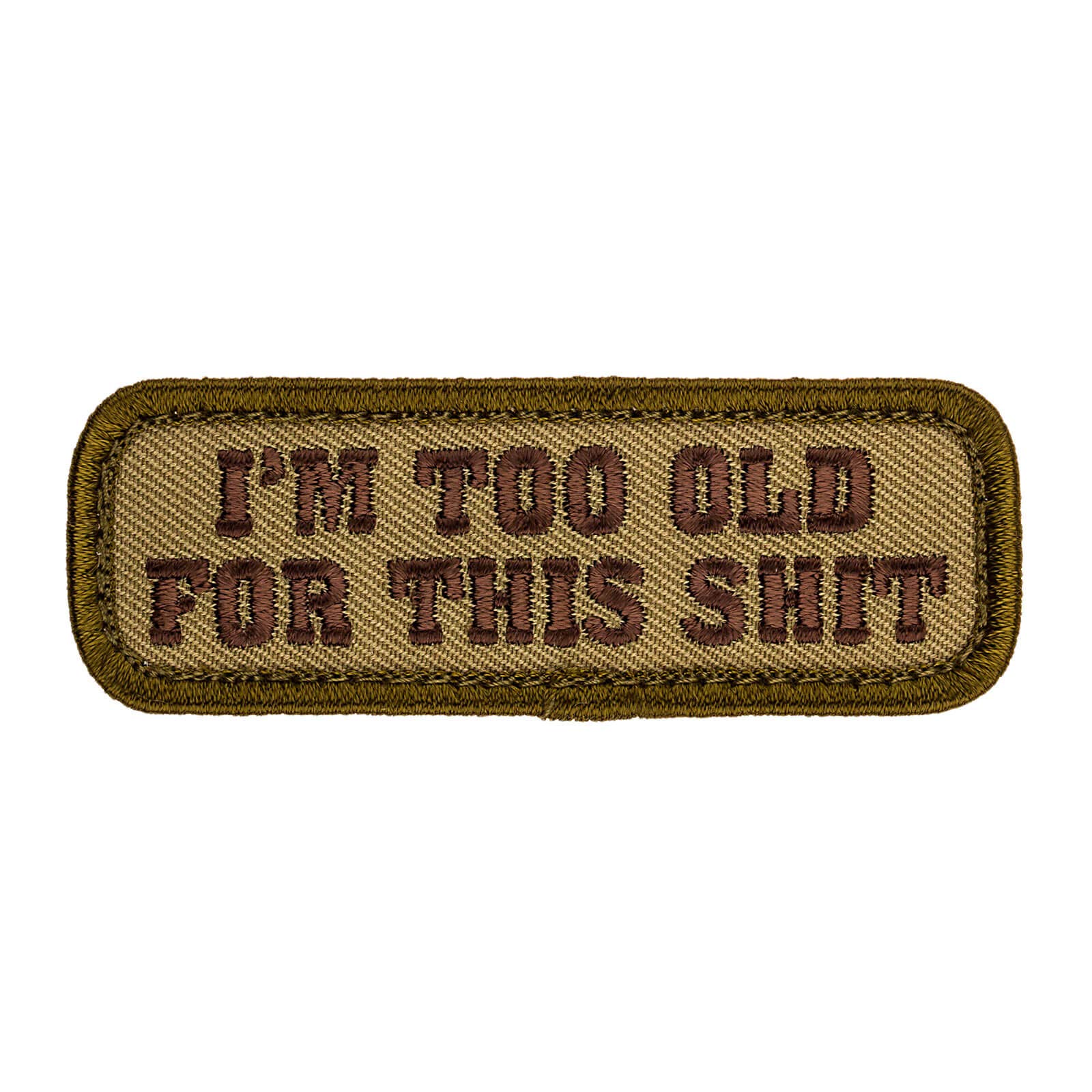 Mil-Spec Monkey Too Old for This Shit Multicam Embroidered Patch