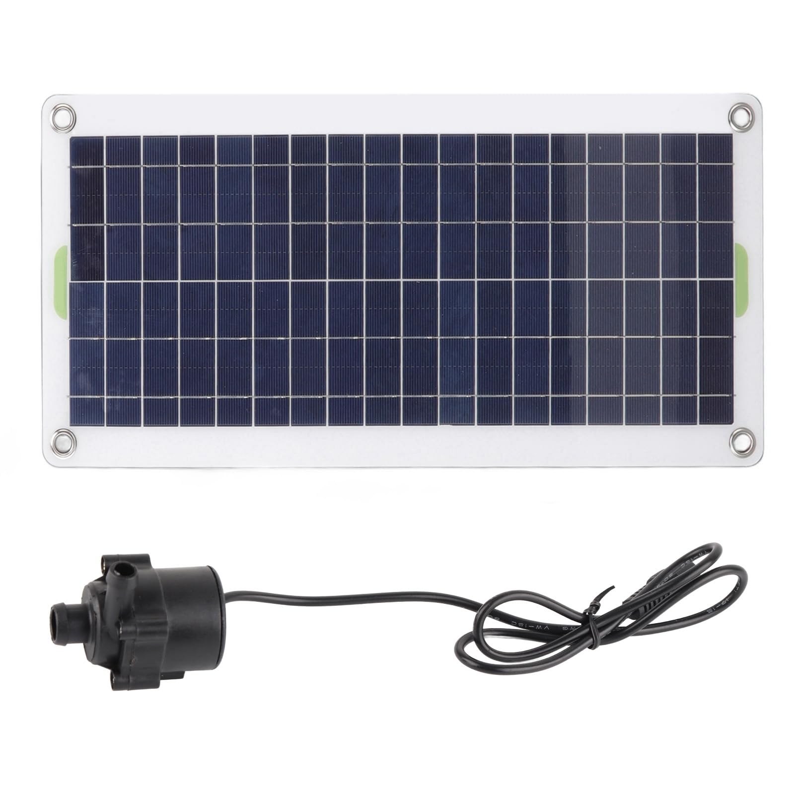 Kit de Bomba de Agua Solar con Panel Solar de Polisilicio de 30 W (sin Función de Almacenamiento de energía) y Bomba de Agua de 12 V CC de 19 W para Fuentes Alimentadas por el