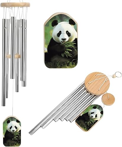 Miniatura 13 de Campanillas de viento de aluminio de 20.5 pulgadas para exteriores, campanillas de viento con estampado de nativos americanos al aire libre con 6