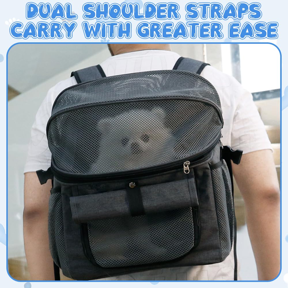 Cesta Bicicleta Delantera para Perro, NAVESO 2 en 1 Cesta Bici con Adaptador para Manillar, Multiusos Plegable Canasta de Bicicleta de hasta 5 kg para Mascotas Pequeñas y Medianas