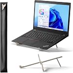 =Native Union Plier le support d'ordinateur portable – pliable ultra-mince & Support portable – Ergonomique & Angle de visualisation optimisé – pour 13 à 16 1 cm MacBooks & Ordinateurs portables, 10 à 16 1 cm iPads & Comprimés (Sandstone)