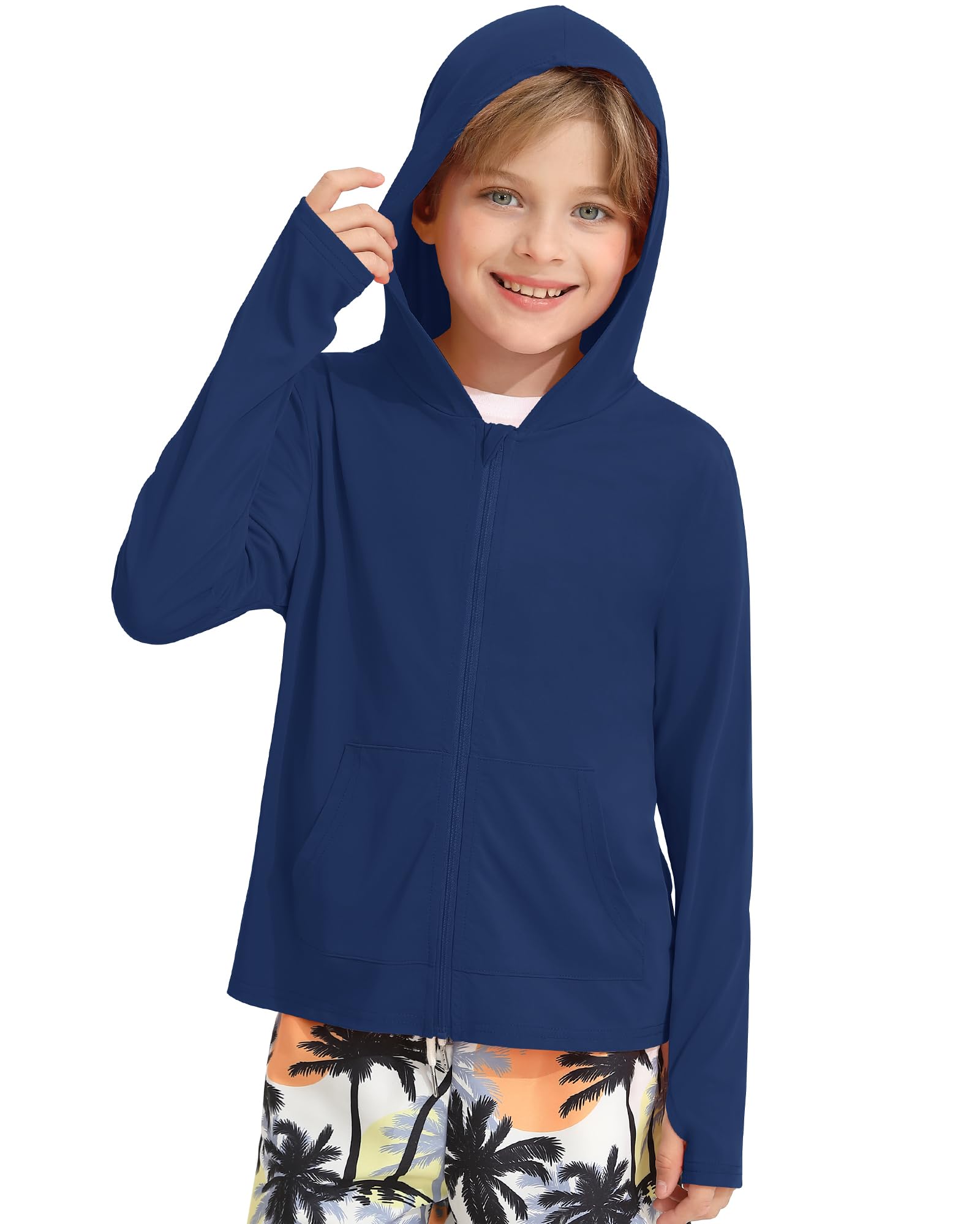 Maillot de bain à manches longues garçons Hotfiary UPF 50+ - 8