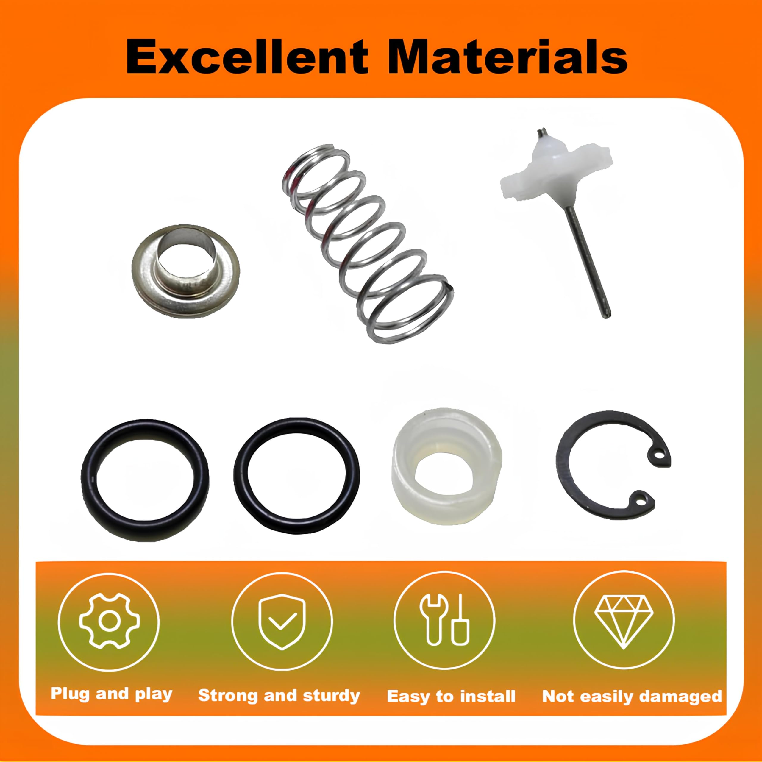 2135-K303 - Kit de entrada de aire compatible con Ingersoll Rand 2135 2131 2115TIMAX 2135Ti 2112 pieza de repuesto de llave de impacto de 1/2 pulgada