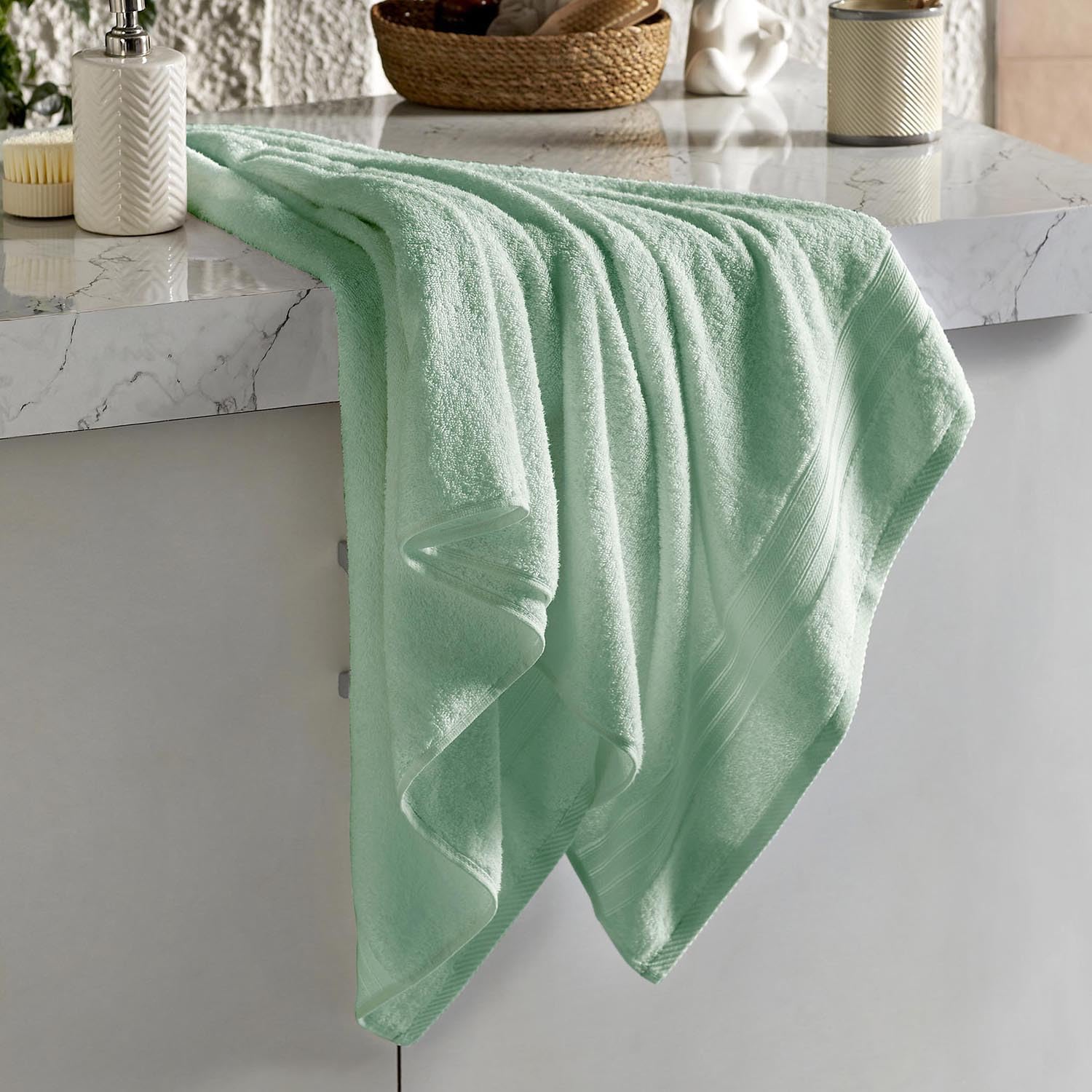 Layers 100% Cotton Bath Towels - Soft & Absorbent -18