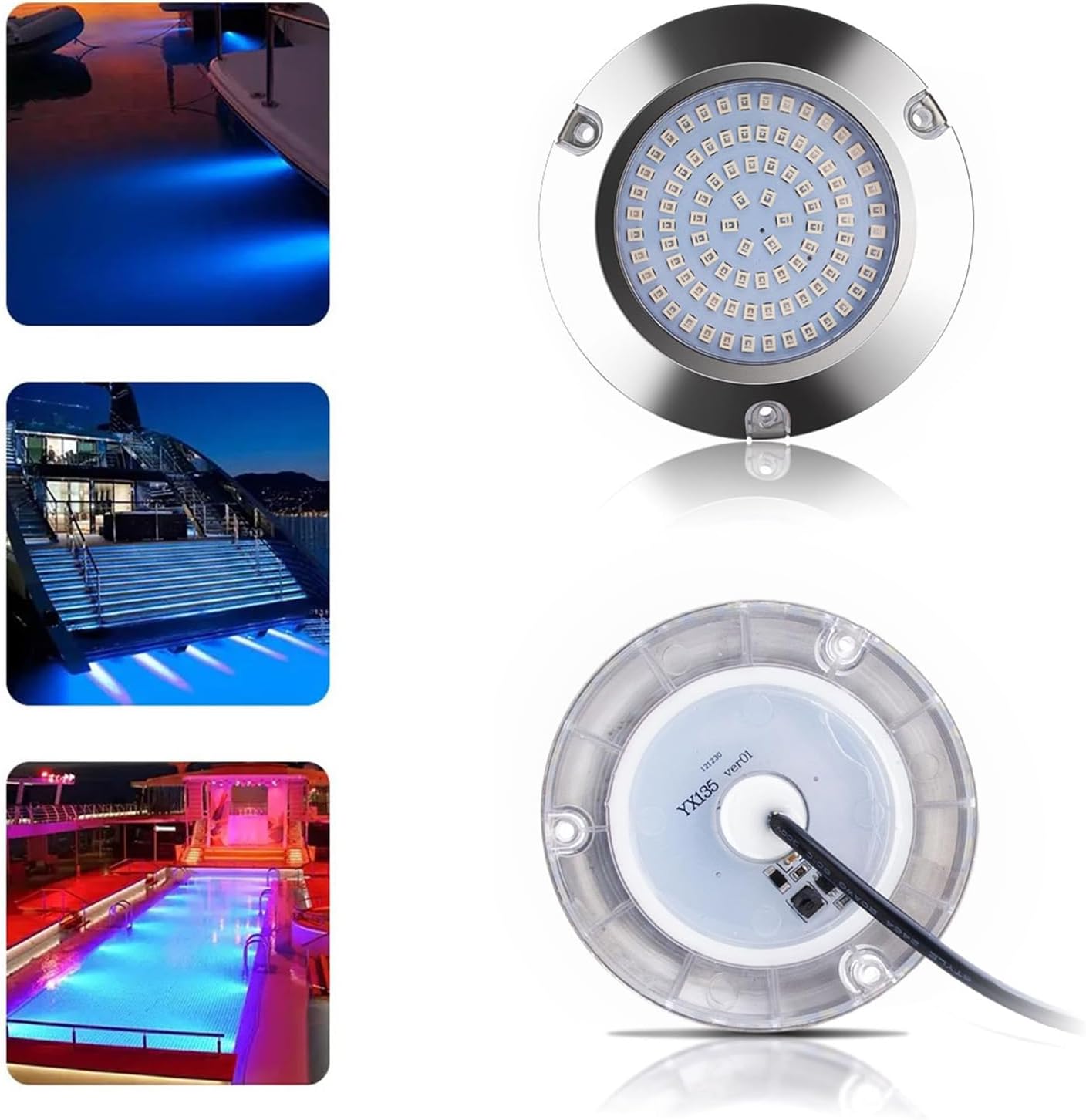 Marine Light Utility Led Interior Light for Deck Courtesy Transom Cockpits Light 10-30V Light