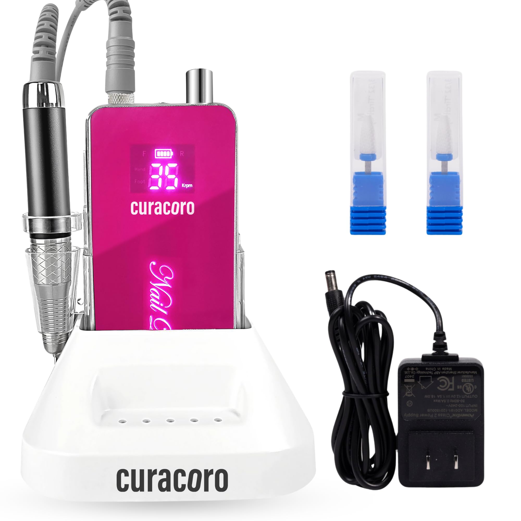 【美品】HOLISTIC CURE 32mm Amazon.com: Curacoro Nail Drill Professional - 35000RPM Electric