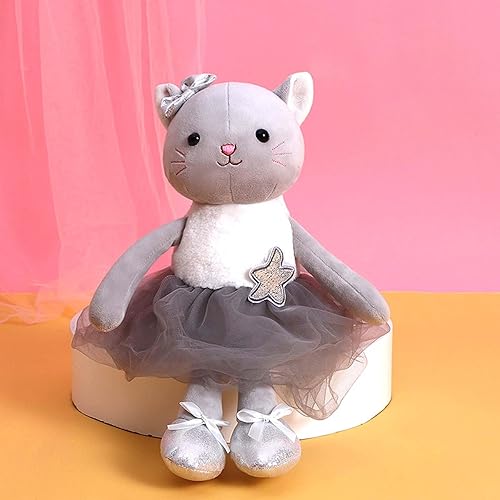 Miniatura 7 de Ruzucoda Muñecas de bailarina de peluche, gatito, gato, animales de peluche, juguetes de ballet para niñas, regalos de recital para niñas, 15.5