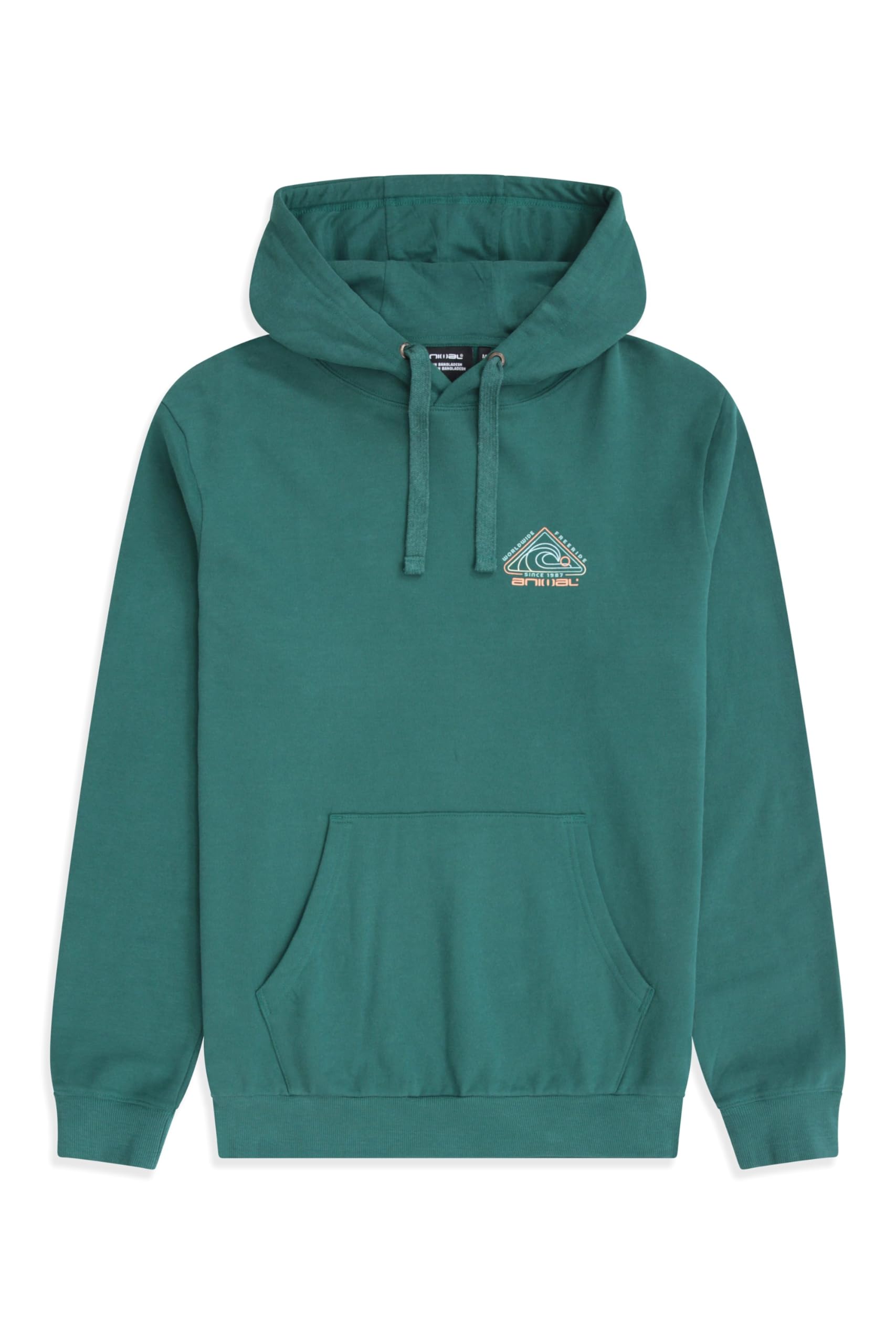 Animal Men's Dark Green River Cotton Hoodie Xxl