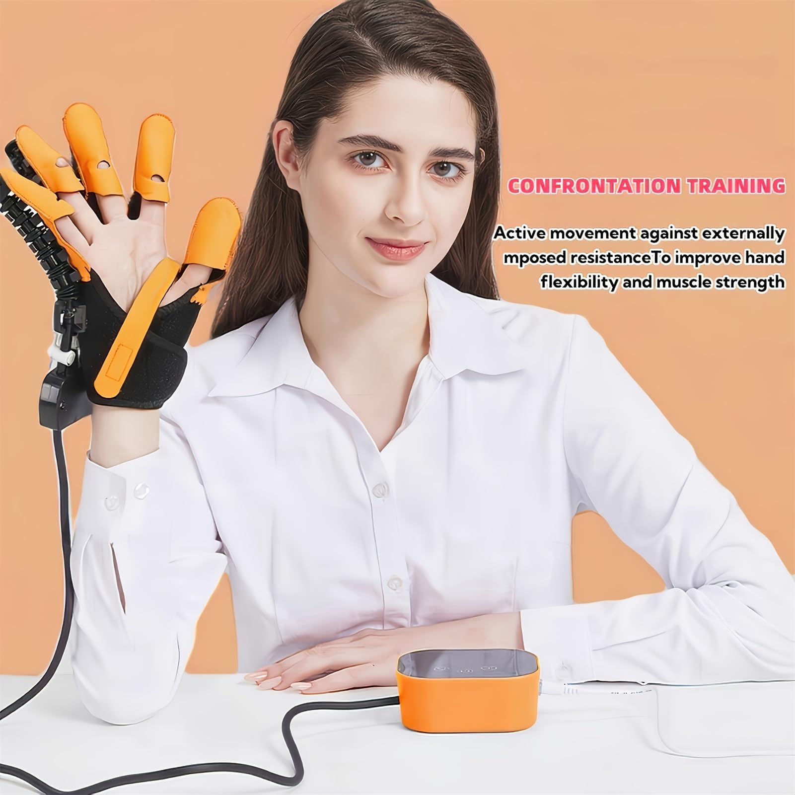 Gants robotisés de récupération après Un AVC, entraîneur de rééducation des Doigts réglable pour hémiplégie, arthrite, Main Droite et Main Gauche
