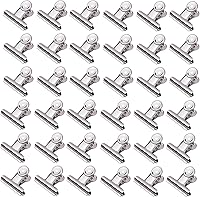 Vista 18 de Clips pequeños para carpeta, paquete de 96, 3/4 pulgadas, estándar de 0.748 in, negro, capacidad de 0.31 pulgadas, abrazadera plegable, clips