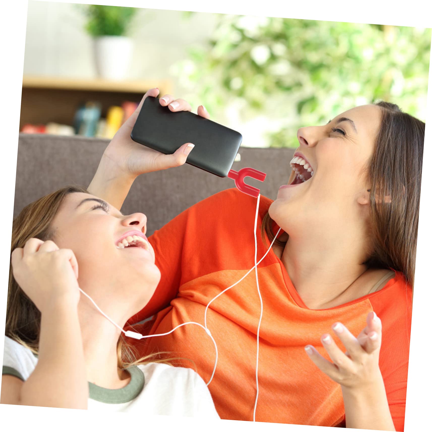 OSALADI 30pezzi u Shape Headphone Adapter y Splitter to Adattatore Audio Per Condivisione Cuffie Con Design Leggero e Stabile Per Tablet e Laptop Confezione Da Rosse
