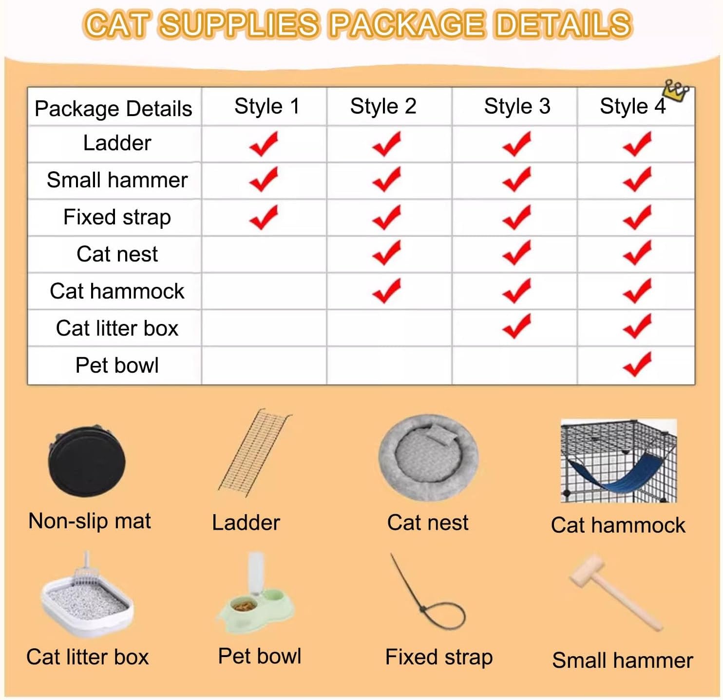 Indoor Cat Playpen with Wheels, Semi-Enclosed Cat Cabinet, Easy to Move & Clean, Sturdy & Safe DIY Cat Cage (Color: Package 4, Size: C-75x39x74cm)