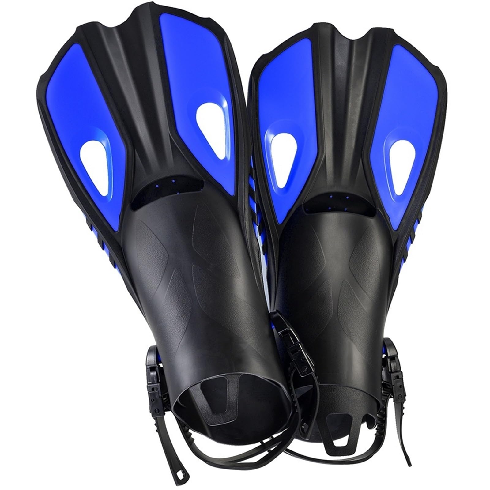 Las tuberías de ventilación, Aletas de Buceo Cortas de Silicona Ajustable, talón Abierto, Multicolor for Adultos, Varios tamaños