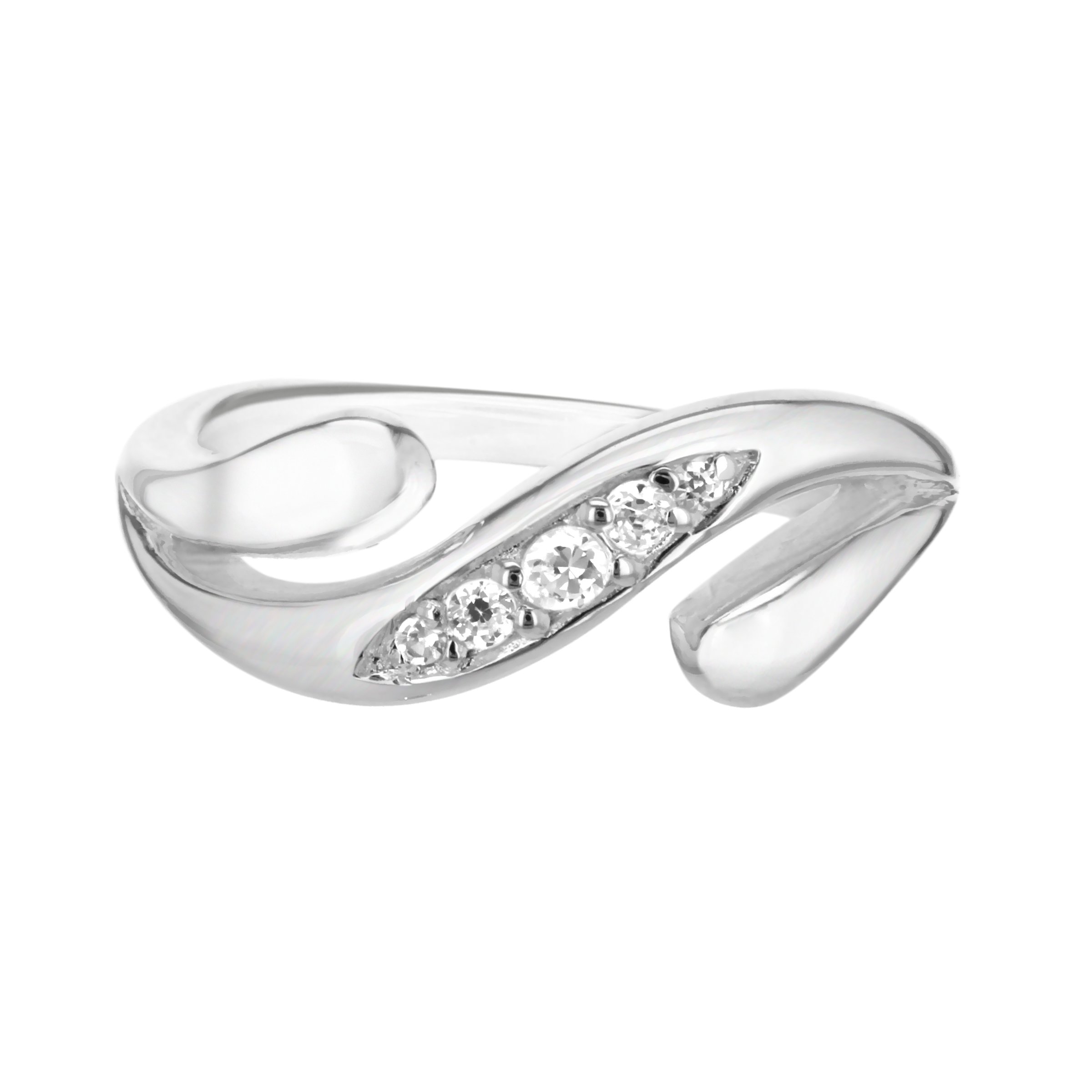 Tuscany Silver Anello da Donna in Argento Sterling 925, con Zirconio Cubico