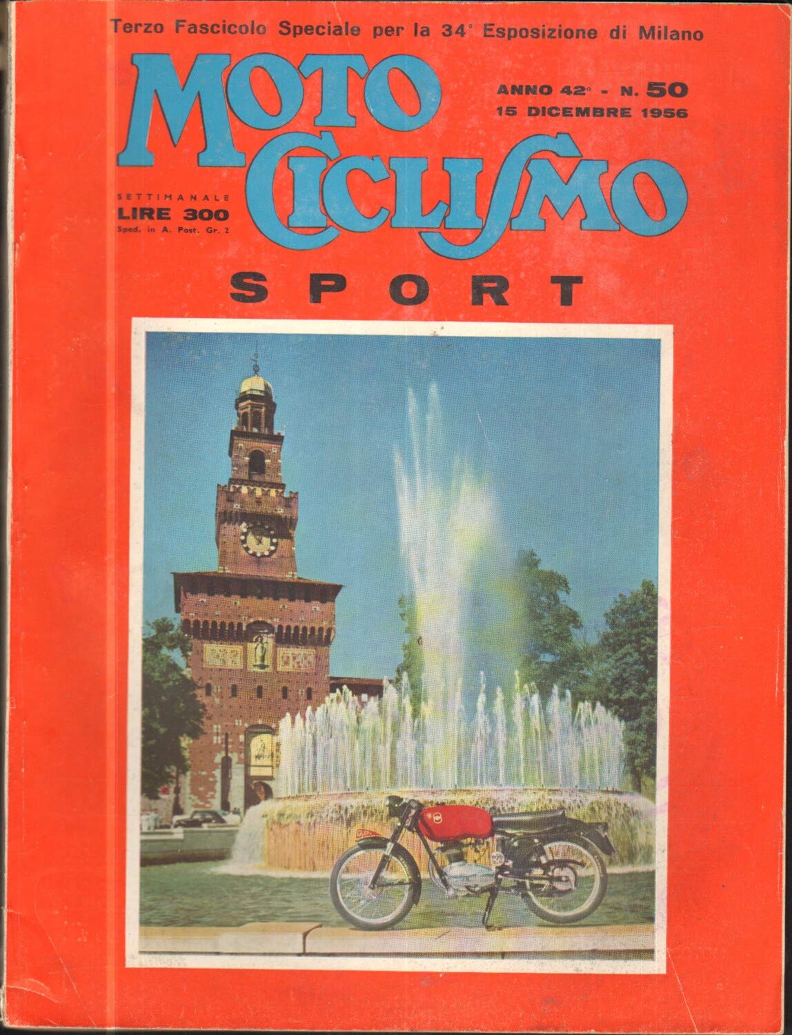 Rivista Motociclismo n. 50 del 15 Dicembre 1956