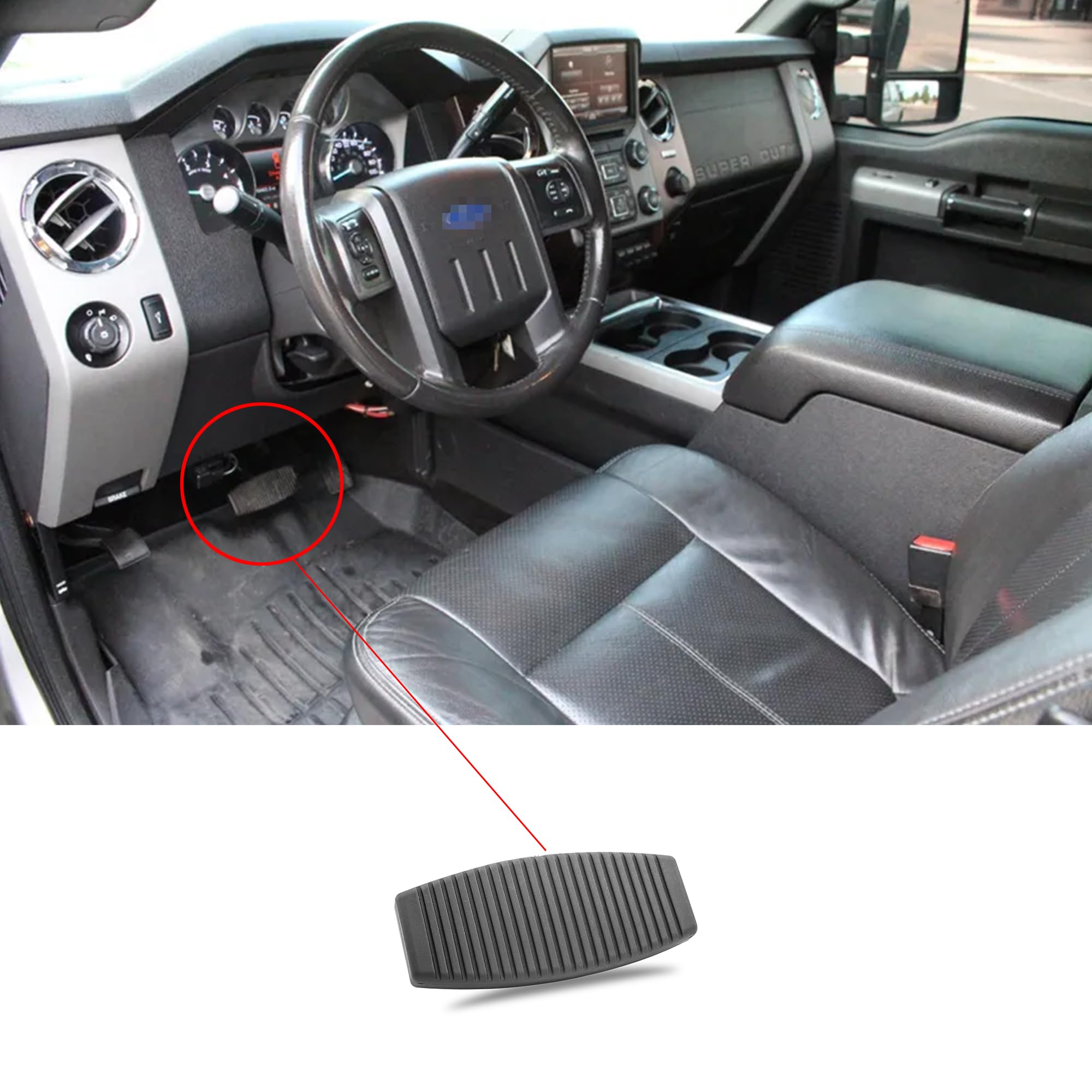 Cubierta De Pastillas De Freno Original Ford Para Super Duty 2014-2016 – Referencia EC3Z2454A, En Negro