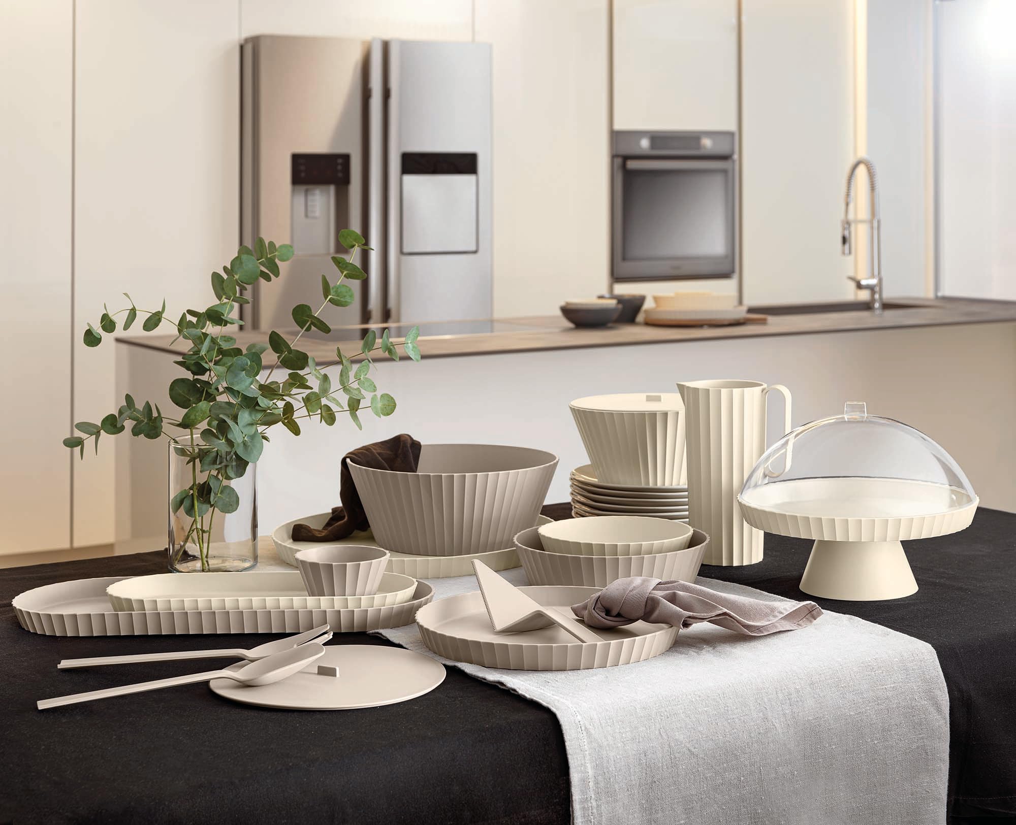 Blim Plus - Deckel Paestum L Moka Grey Ø 25 cm - Schüsselabdeckung Hera Nettuno L - Made in Italy