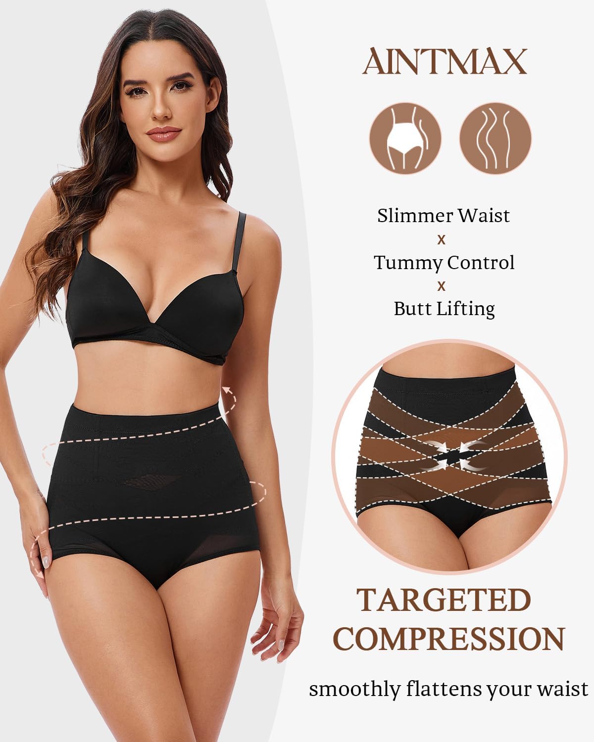 Tummy Control Shapewear Panties for Women Body Shaper Underwear High Waisted Seamless Shapewear Panty Girdle - Image 2