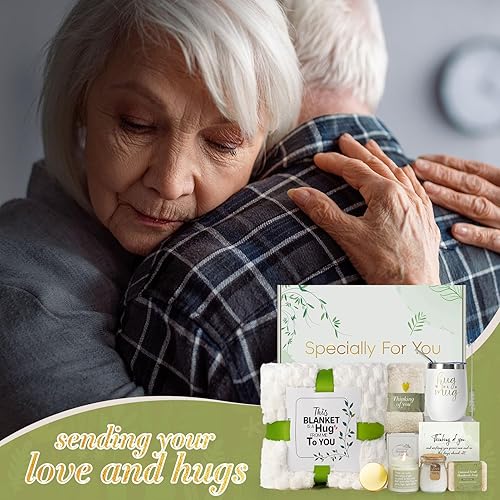 Miniatura 7 de Cestas de Regalo de Condolencias para Pérdida de un Ser Querido, Paquete de Cuidado de Regalos de Duelo para Mujeres de Luto, Cesta de Regalo de