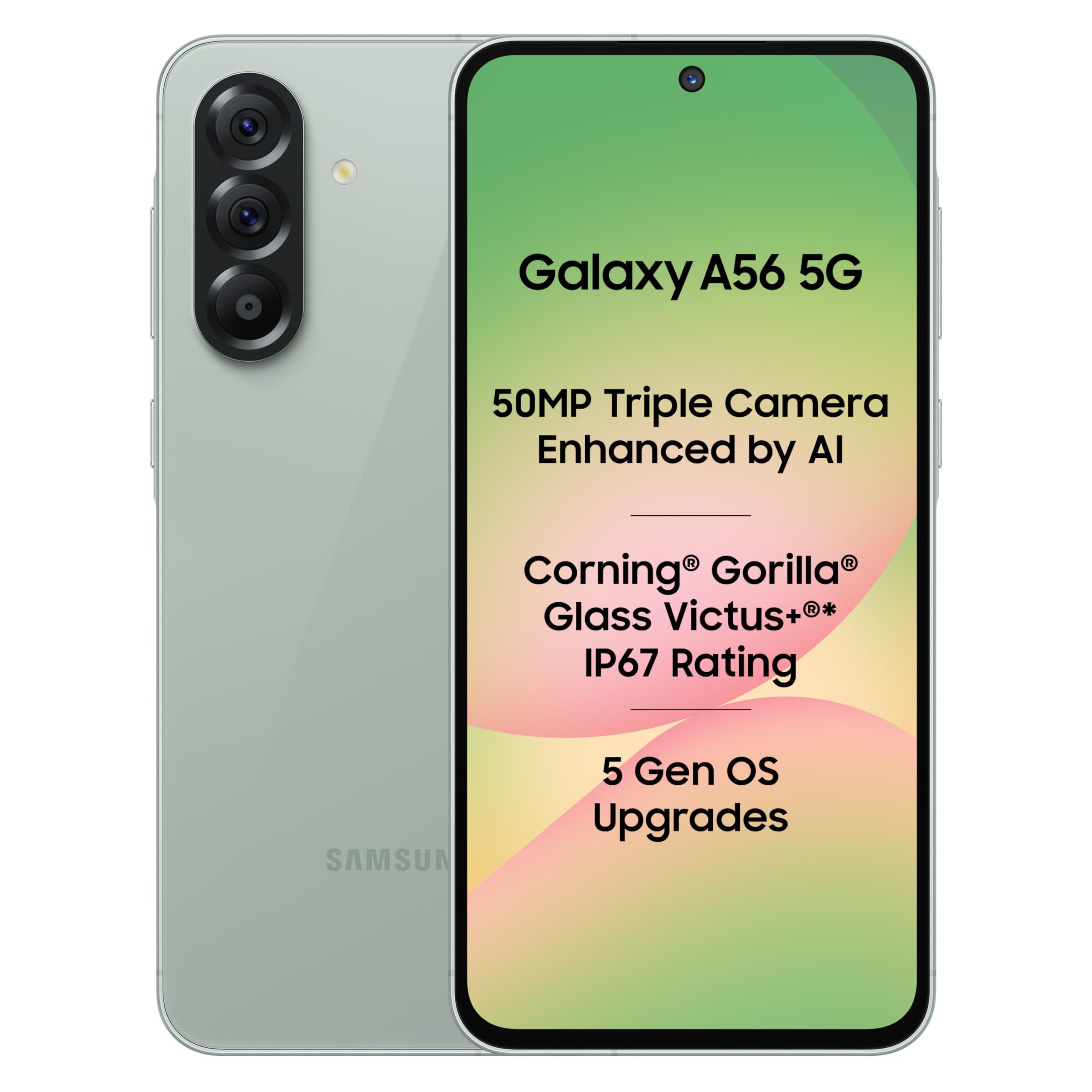 Samsung Galaxy A56 5G (Awesome Olive, 8GB, 128GB) | Awesome Intelligence: Circle to Search, Intelligent Editing | Samsung Care Services Damage Protection Plan for 1 Year-image-17