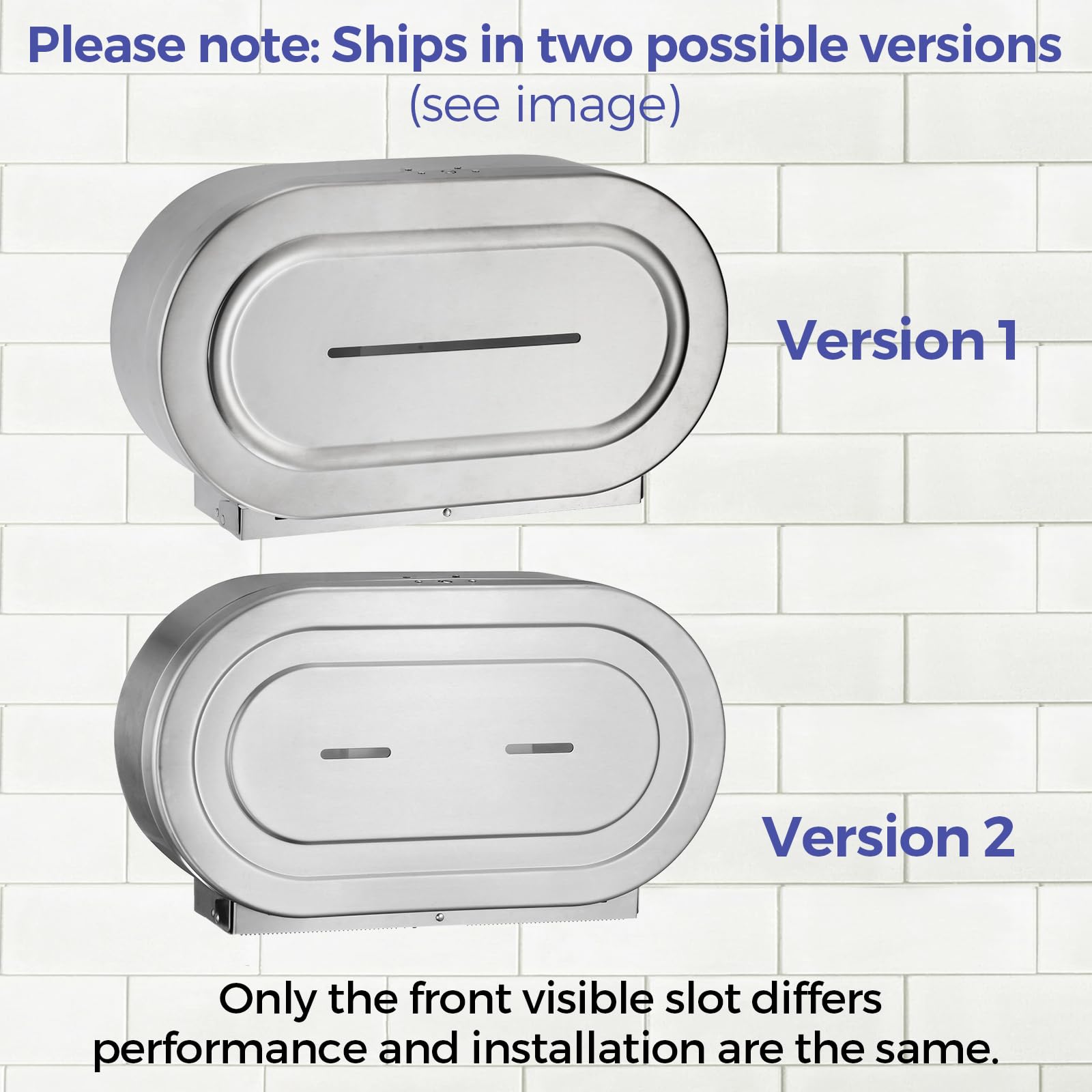 Stardrix Portarrollos Industrial Dispensador de Papel Higiénico Doble Jumbo de Acero Inoxidable, Soporte de Pared Doble Comercial, Soporte de Rollo Doble de 9 Pulgadas, con Cerradura