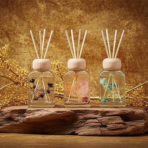 Miniatura 7 de Juego de difusor de junco, 3.4 onzas líquidas, fragancia elegante para el hogar con 5 varillas, difusor de aceite perfumado de larga duración para