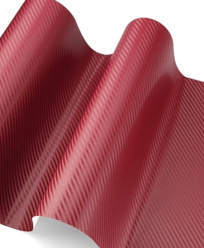 Miniatura 10 de LZLRUN Rollo de vinilo de fibra de carbono 3D con película adhesiva sin burbujas de liberación de aire, viene con cuchillo + herramienta de mano