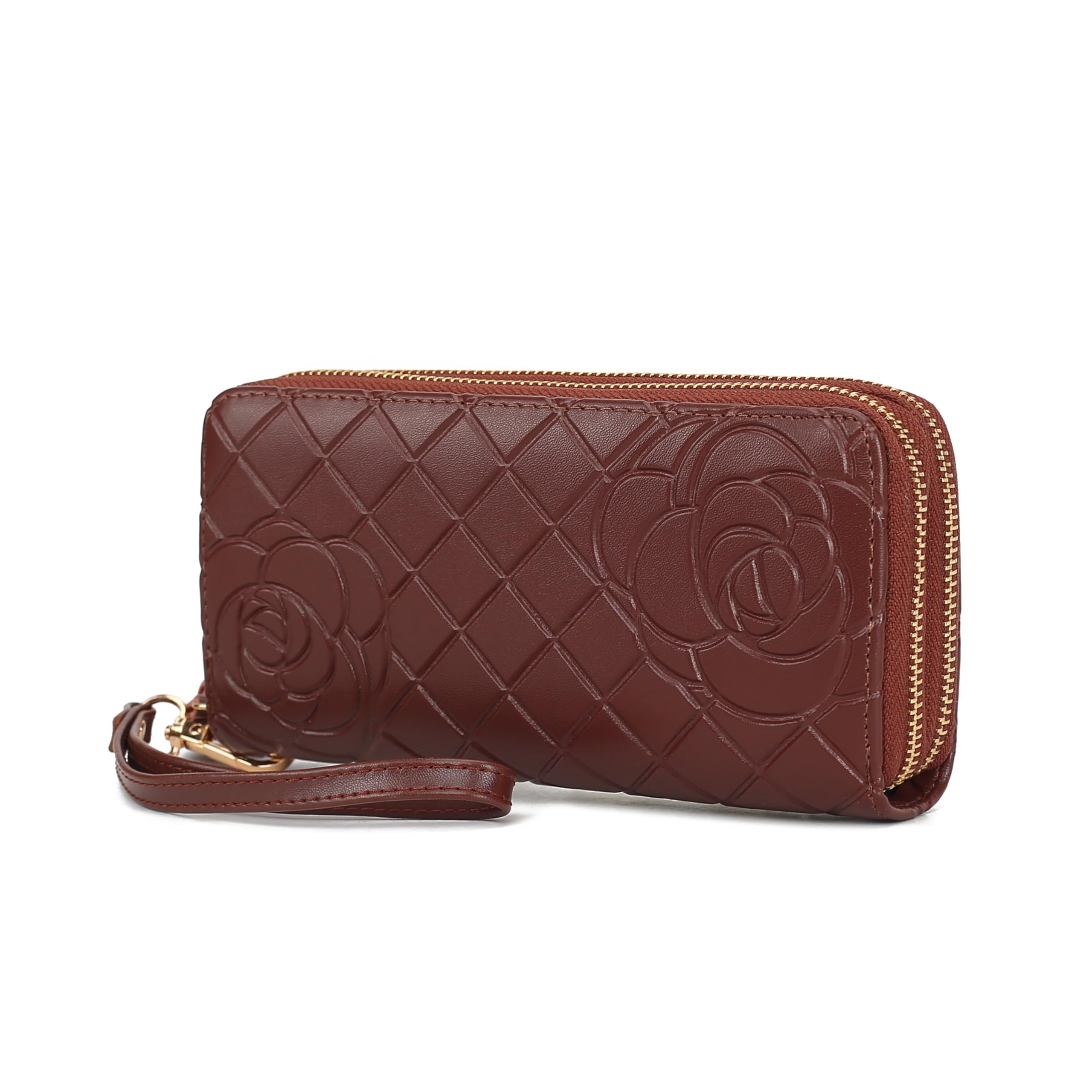 MKF Collection Wristlet Wallet for Women, Small Credit Card Holder with Zipper Coin Pocket Wallet Purse Handbag By Mia K