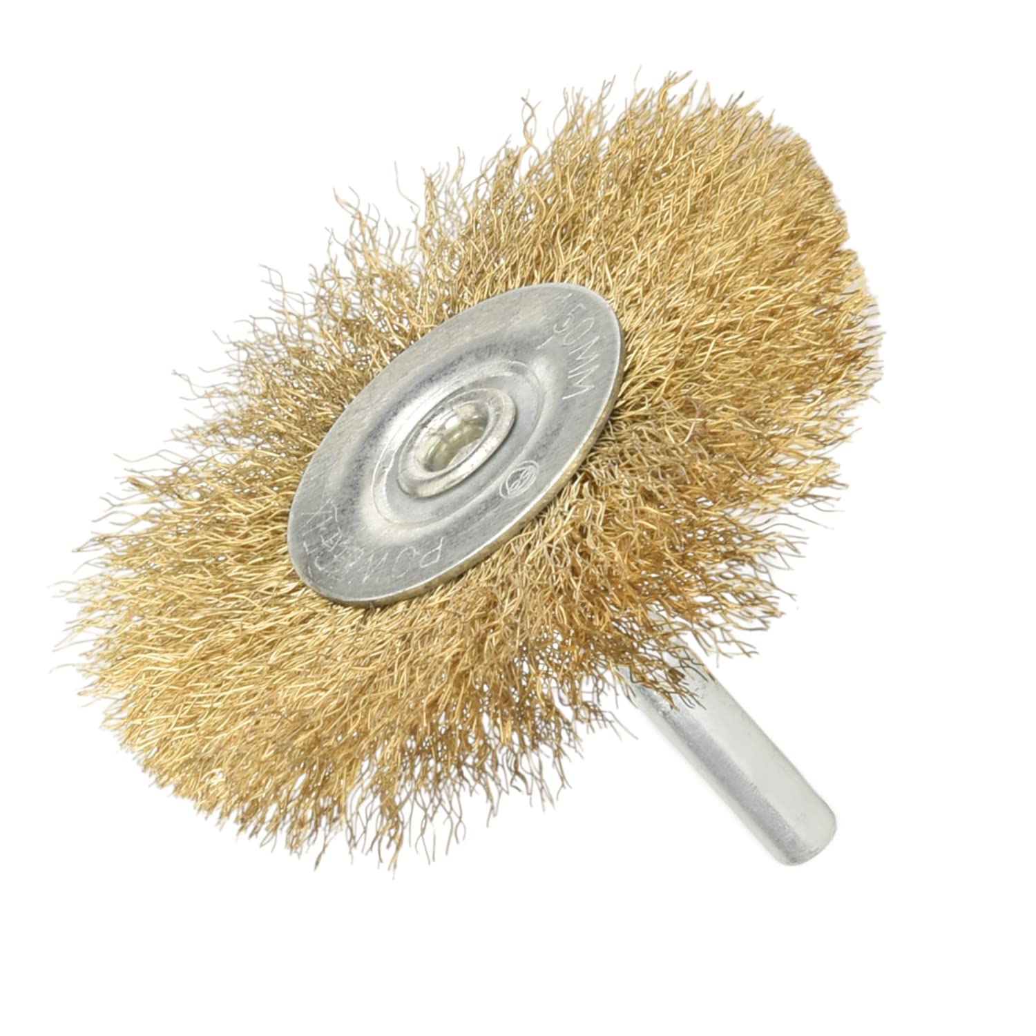 Auniwaig 2.56-Inch Wire Brush Wheel Brush, Wire Brush for Drill 1/4 Inch Arbor 0.15mm Coarse Crimped Wire Wheel for Used to Clean Rust, Flakes and Abrasives Drill Attachment 1PCS