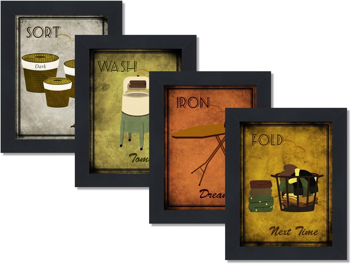 Vintage Posters for Walls - Decorative Print for Laundry Room