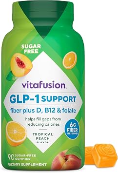 Vitafusion GLP1 Fiber Plus Gummy | 90 Sugar Free Gummies