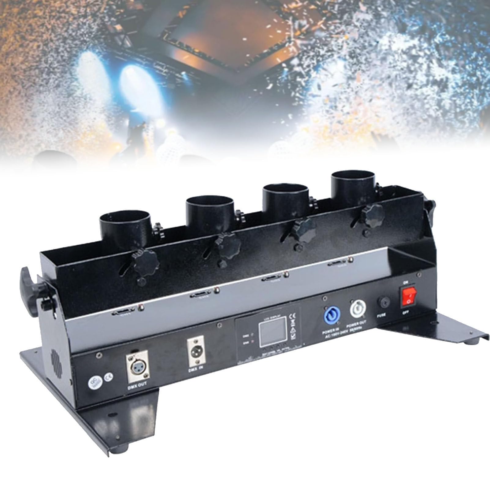Canon à confettis – Lanceur de confettis DJ professionnel portable pour événements, fêtes, mariages, Noël, Halloween, carnaval et Pâques