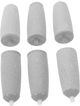 6Pcs Electric Foot Grinder Replacement Roller Heads Coarse and Fine Refills for Dead Skin Removal Compatible with Pedicure Electric Foot File Tool for Smooth Feet Care