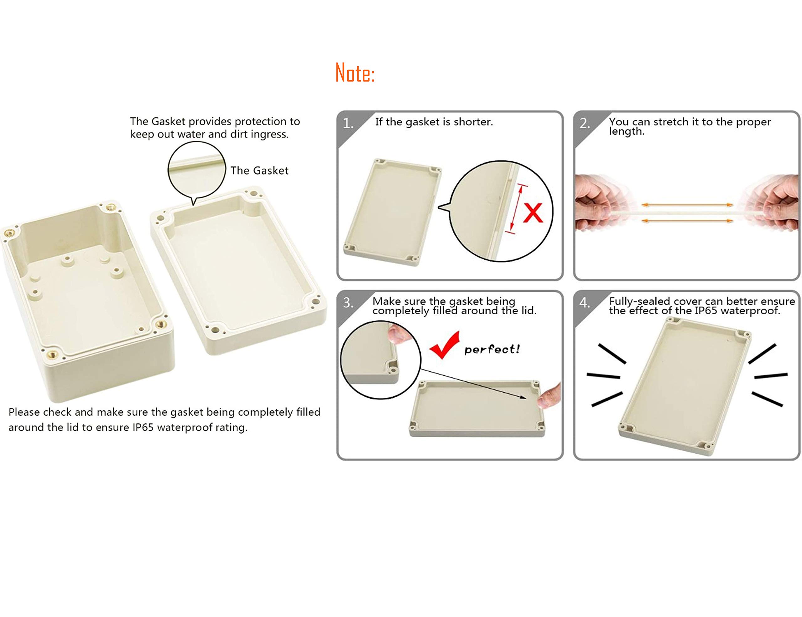 Waterproof Electrical Junction Box - 2 Pack -4