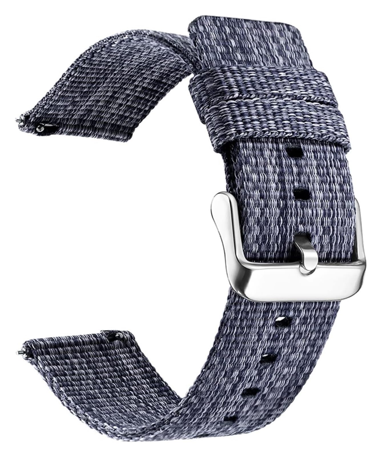 Bracelet de montre pour homme, Bracelet de montre à dégagement rapide de largeur 18/20/22/24mm bracelets de montre en nylon tissé fin bracelet de montre en nylon