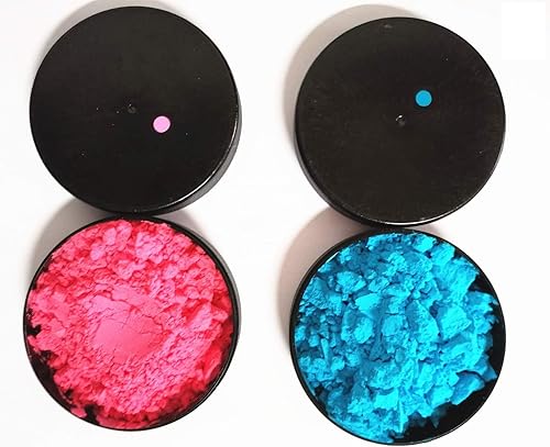 Miniatura 2 de Discos de hockey para fiesta de revelación de género  Discos de hockey sobre hielo rosa y azul, suministros para fiesta de revelación de género para