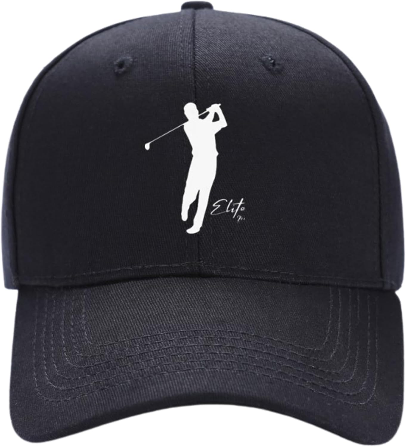 Adjustable Golf Hat – Embroidered Front & Back Logo Dad Cap, Cotton Casual Golf Cap, One Size Fits Most