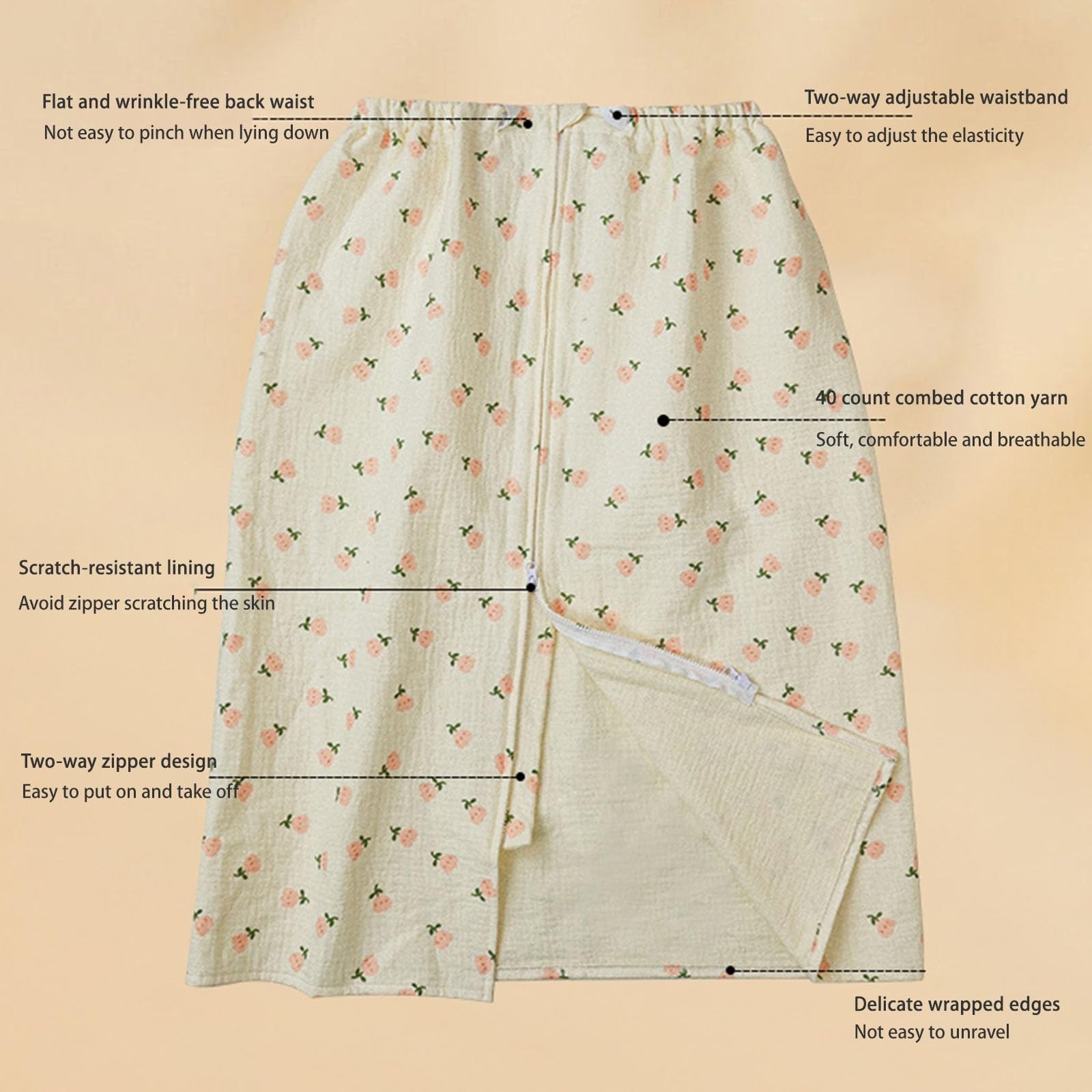 Traverse Letto Anziani Lavabili Telo Impermeabile Letto, A Prova di Perdite Cuscinetti per Pipì, Riutilizzabili Assorbenti per Pipì per Adulti Incontinenti(XL/75 * 115cm,A)