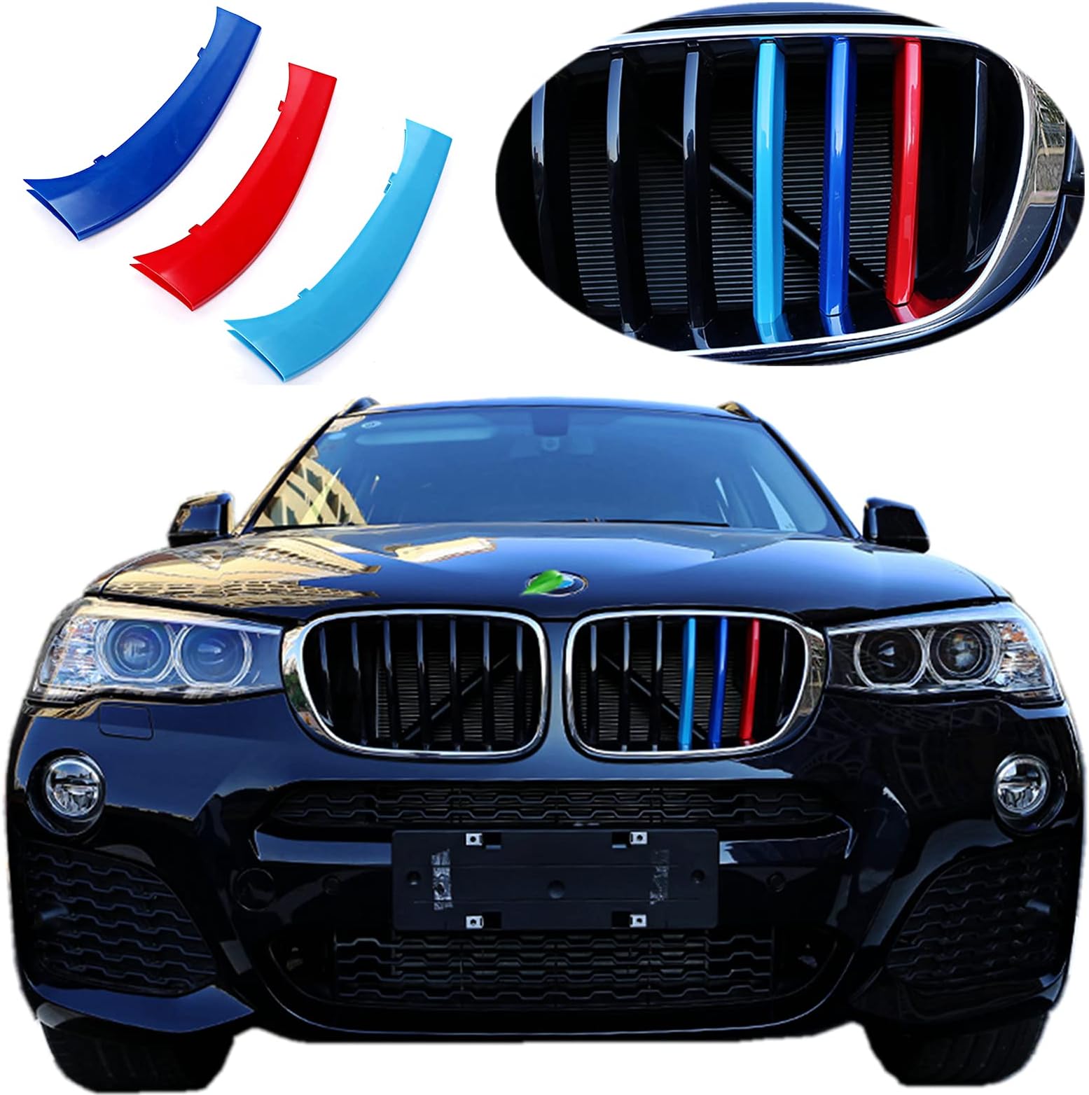 Amazon.com: iJDMTOY Exact Fit M-Color Grille Insert Trims Compatible ...