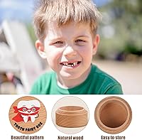 Vista 3 de Caja de dientes de hadas, caja de dientes de colores, lindo recuerdo de hadas de madera para colocar debajo de la almohada para niños pequeños