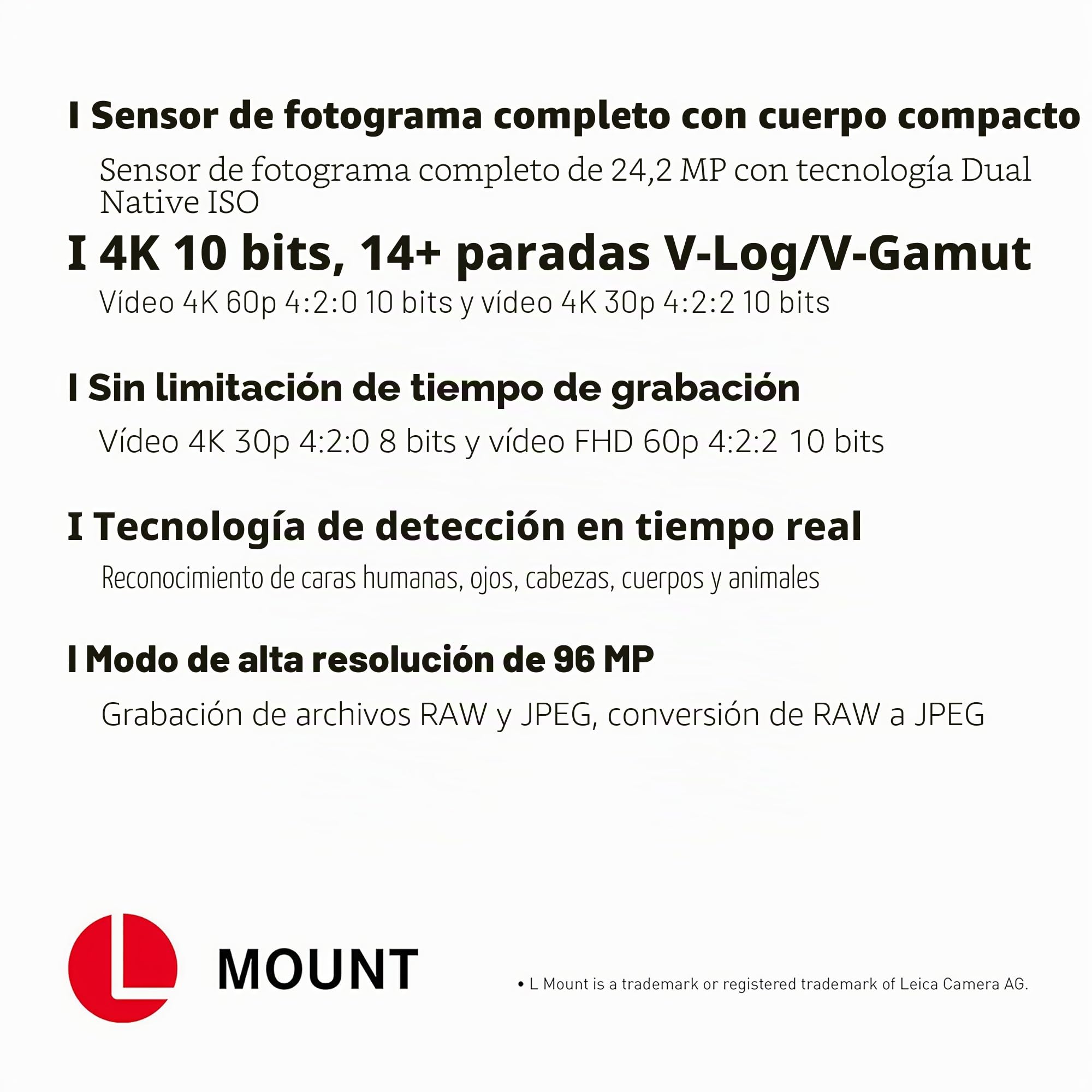 Panasonic LUMIX DC-S5KE-K - Cámara Evil de 24 MP (Pantalla táctil de 3", Estabilizador Óptico de 5 Ejes, Visor OLED, RAW, Wi-Fi, 4 K, Kit con Objetivo Lumix 20-60mm/F3.5-5.6) Negro