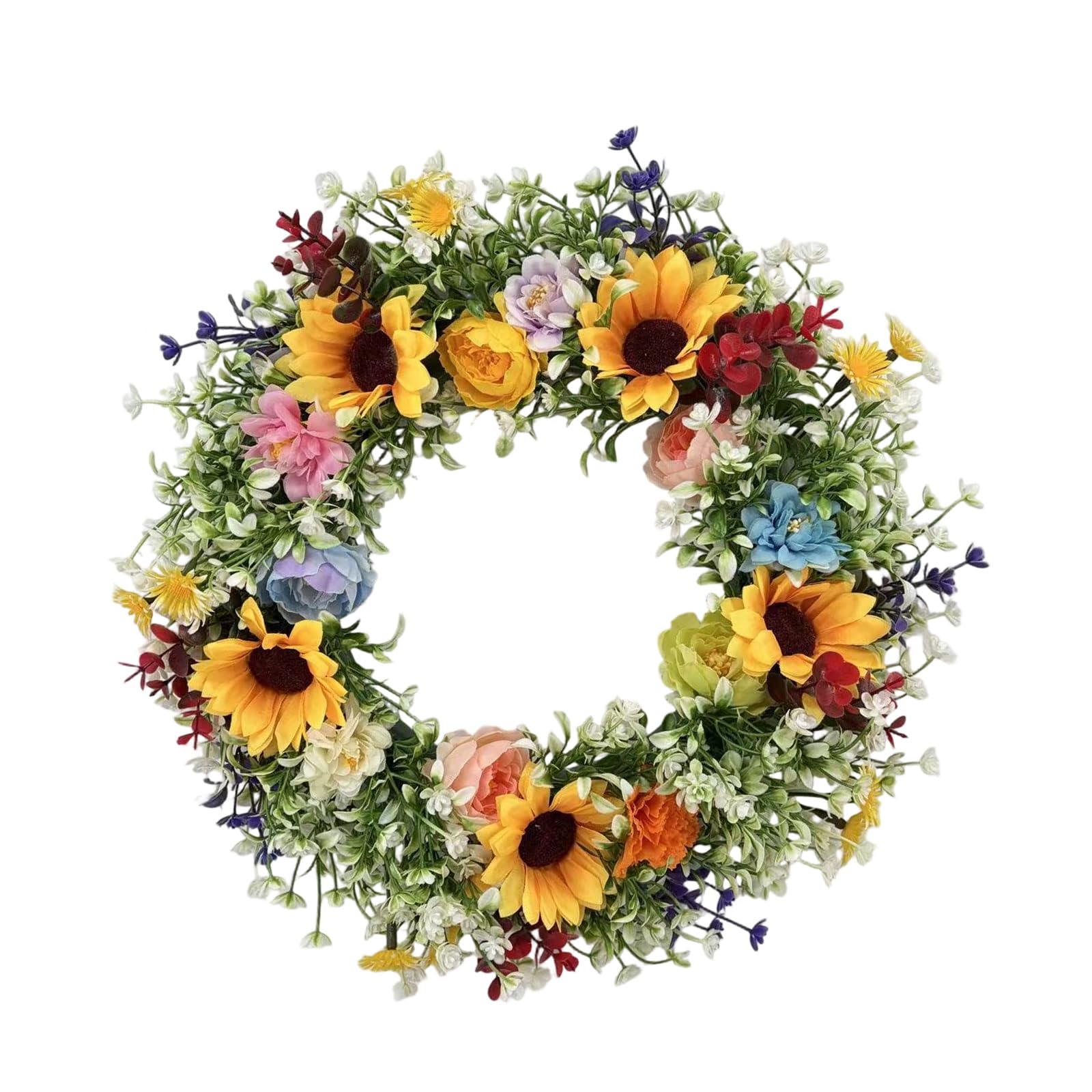 Sunflower Wreaths for Front Door, Fall Decorations for Home, Farmhouse Autumn Wreath for Home Porch Thanksgiving Harvest Table Centerpiece Decorations
