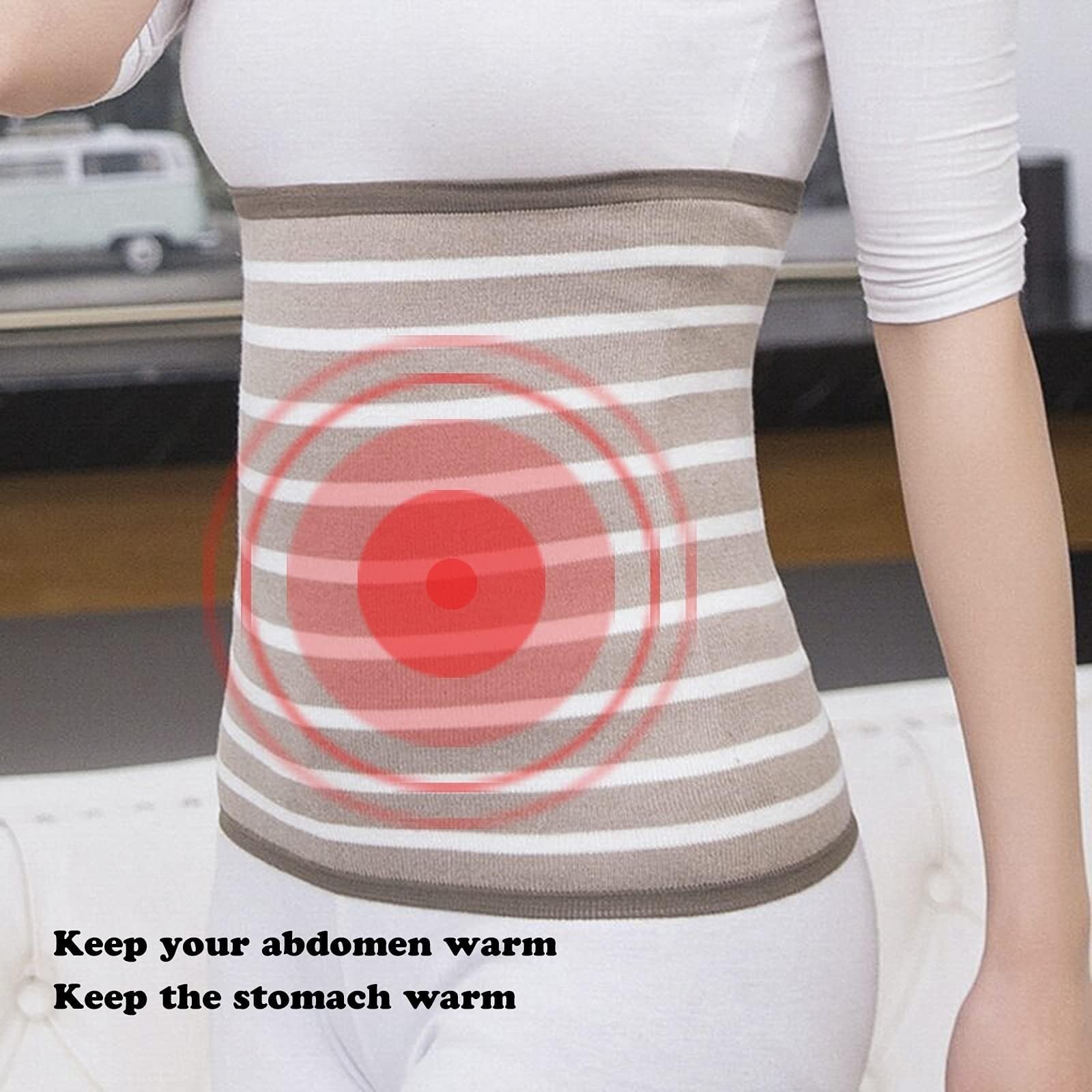 Fajas Waist Trainer Cinturón De Calentamiento Abdominal Cinturón De Calentamiento De Cintura Suave Unisex Cinturón De Yoga Cinturón De Calentamiento De Estómago Entrenador de Cintura