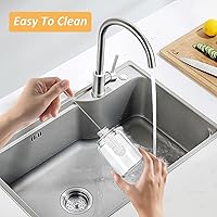 Vista 5 de Botellas pequeñas de vidrio transparente de 2 onzas con tapas, 12 botellas de boca ancha con tapas para chupitos de jengibre, jugo, poción