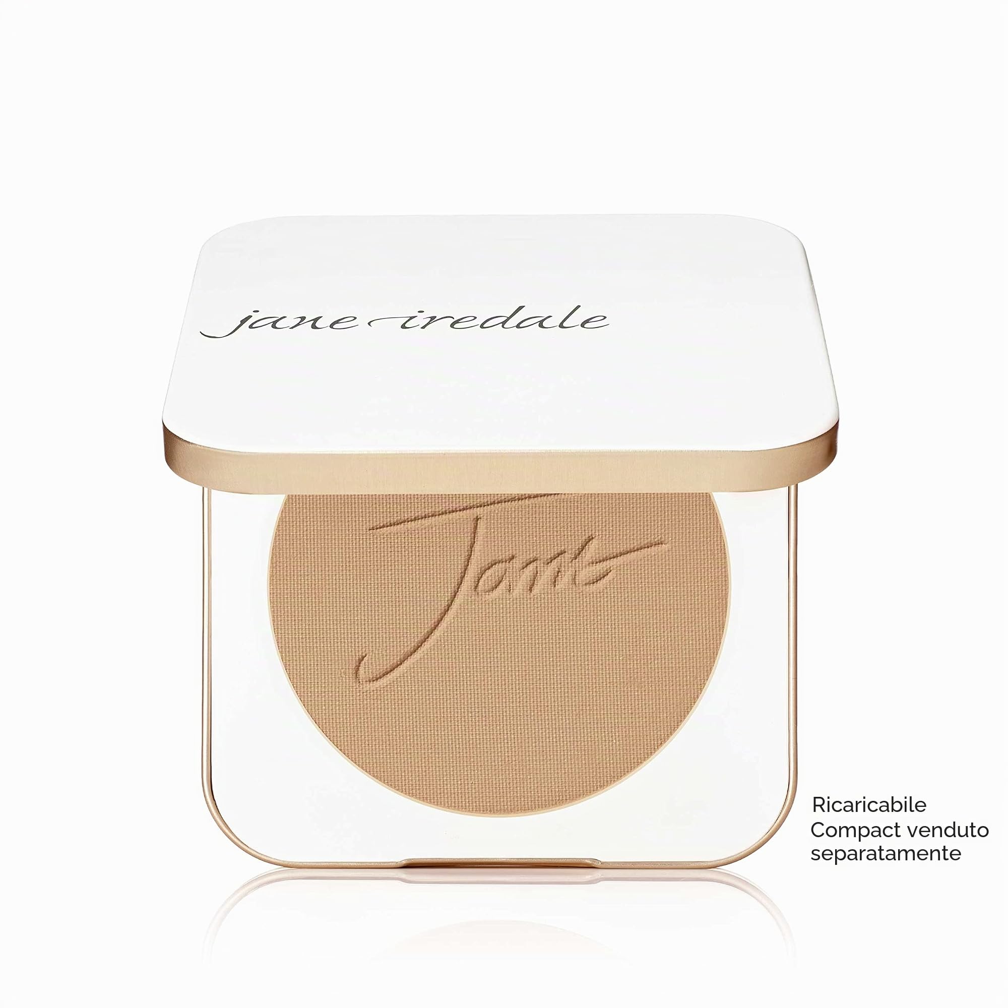 Jane Iredale PurePressed Base SPF 20 Ricarica, Latte, 9,9 g